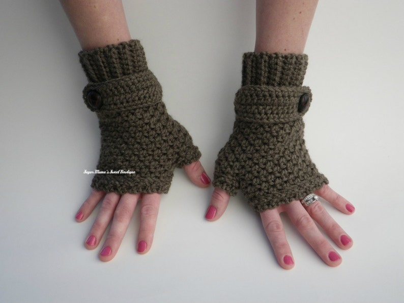 INSTANT Download Sophie Fingerless Gloves CROCHET PATTERN Pdf File Teen/Adult Permission to sell finished item image 2