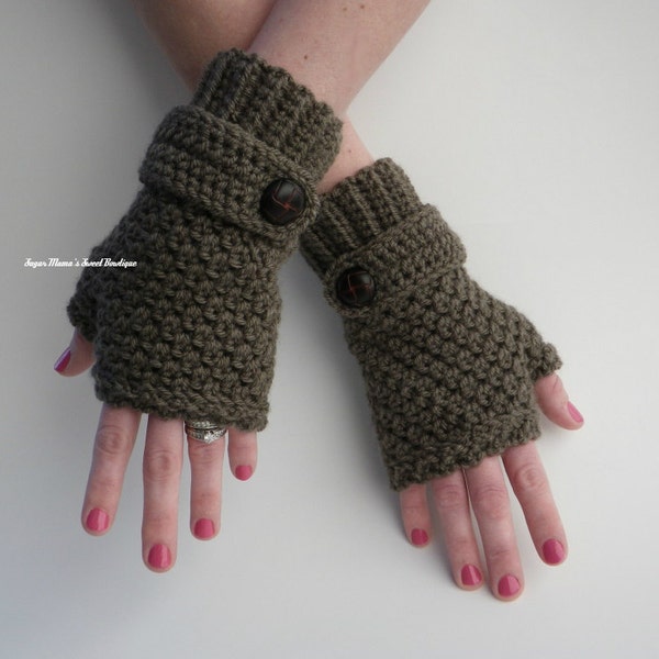 INSTANT Download - Sophie Fingerless Gloves CROCHET PATTERN Pdf File - Teen/Adult - Permission to sell finished item