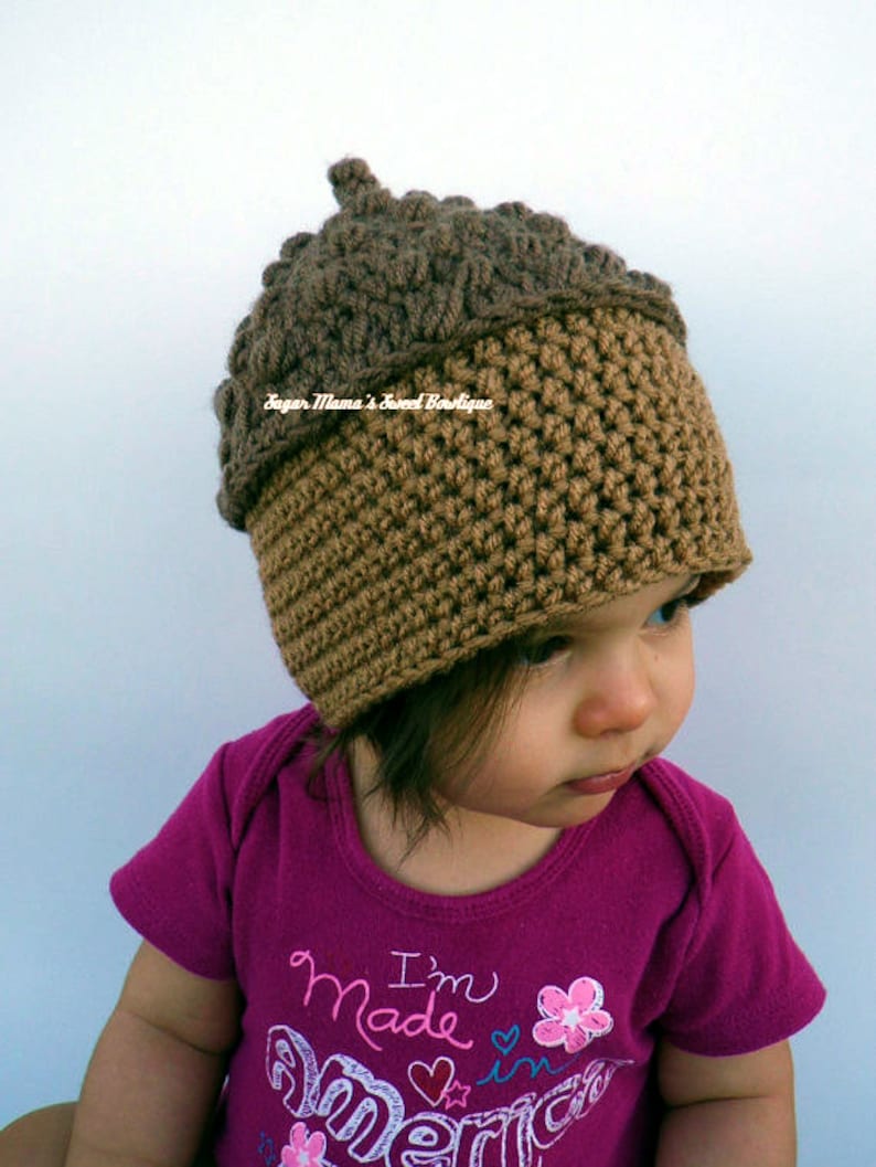 INSTANT Download Acorn Hat CROCHET PATTERN Pdf File 6 - Etsy