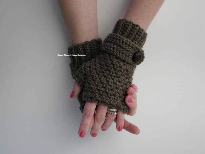INSTANT Download Sophie Fingerless Gloves CROCHET PATTERN Pdf File Teen/Adult Permission to sell finished item image 3