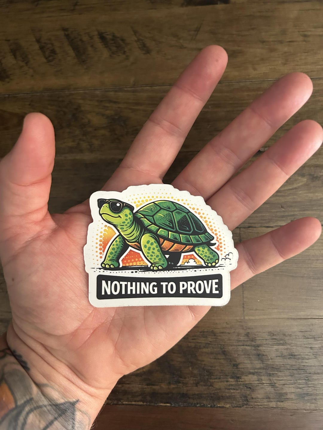 Turtle Do Nothing Turtle Sticker, Nothing to Prove, Calm Mindset Sticker, Slow Living ...