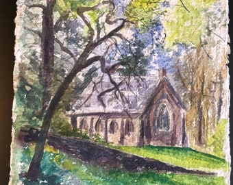 Lawrence Chapel watercolor