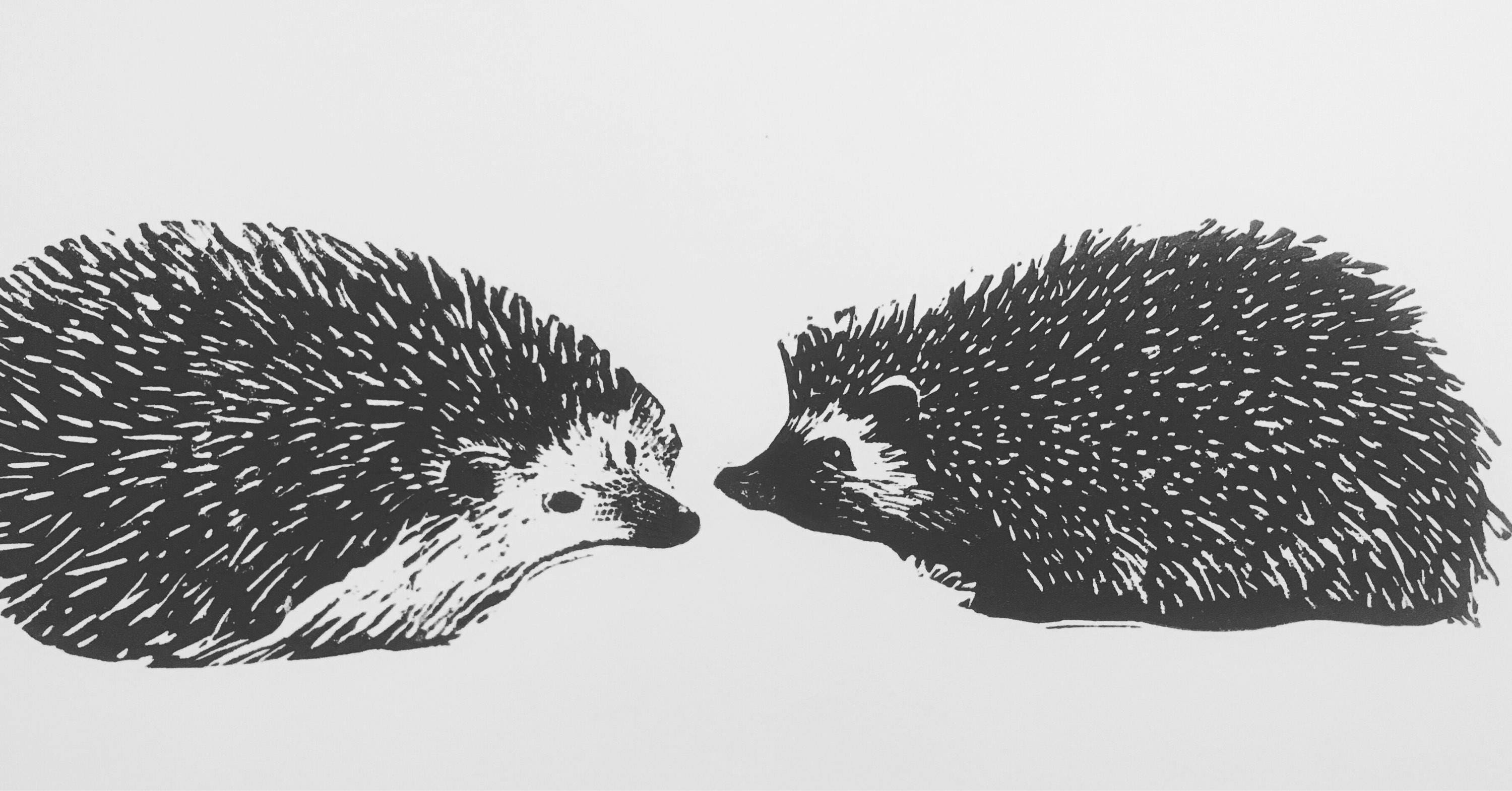 Hedgehogs in Love Etsy