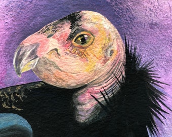 California Condor Original Painting by Cynthia Cratsley