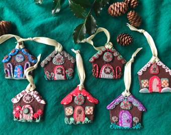 Gingerbread House Ornaments