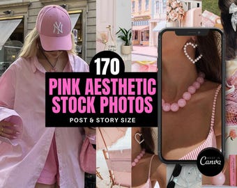 Rosa Ästhetik Stock Fotos | Faceless feminine rosa Bilder | PLR MRR Pink Instagram Posts & Stories Vorlagen | Pink Lifestyle UGC Fotos