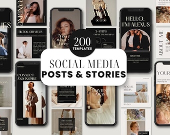 Social Media-Manager Instagram Vorlagen Done For You Posts & Stories Für Business Coaches SMM Canva Blogger Template Marketer eBook PLR MRR