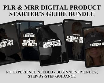 Digital Marketing Starter PLR MRR E-Books für den Verkauf digitaler Produkte, Website-marketing, Shopify verkaufen, Facebook-Werbung, E-Mail Marketing
