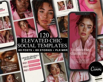 Chic Coquette Pink Instagram Story & Post-Vorlagen | Erhöhte DFY Bearbeitbare Social Media Marketing Vorlagen | Lash Flyer Lifestyle PLR MRR