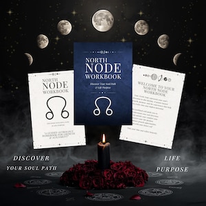 North Node Workbook Astrology | Life Purpose | Destiny Journal | Karmic Path | Printable Guide | Self Discovery