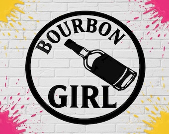 Vinilo decorativo Bourbon Girl para coches, camiones, motocicletas, cajas de herramientas, escaparates, etc.