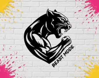 Vinilo adhesivo "Beast Mode" para coches, camiones, motocicletas, cajas de herramientas, escaparates, etc.