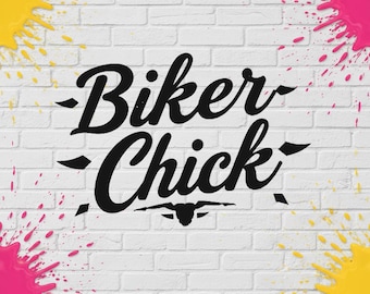 Vinilo adhesivo de chica motera para coches, camiones, motocicletas, cajas de herramientas, escaparates, etc.