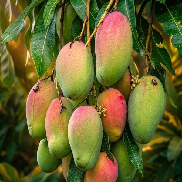Árbol de mango Pickering injertado – Planta frutal viva en maceta de medio galón. No se realizan envíos a California.