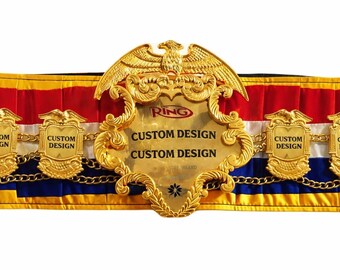 Custom Boxing Championship Belt – Personalized Ring Magazine Luxury Award Title Trophy