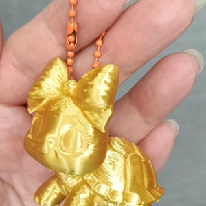 Portachiavi a forma di tartaruga stampato in 3D, simpatico ciondolo a forma di tartaruga per borsa, portachiavi a forma di piccolo animale, accessorio regalo per bambini, ciondolo a forma di tartaruga kawaii