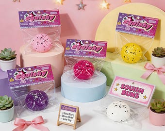 Realistische Sesam Samen Baozi Squishy Spielzeug für Stressabbau