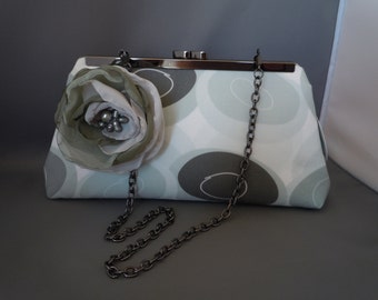 Grey Mother of the Bride Clutch, Grey Bridesmaids Clutch, Grey Wedding Clutch, Grey Beach Stones Wedding Clutch