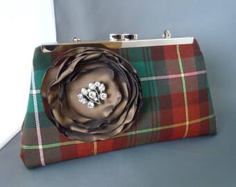 Prince Edward Island Tartan Clutch, Tartan Wedding Clutch, Mother of the Bride Tartan Clutch, Bridesmaid Tartan Clutch