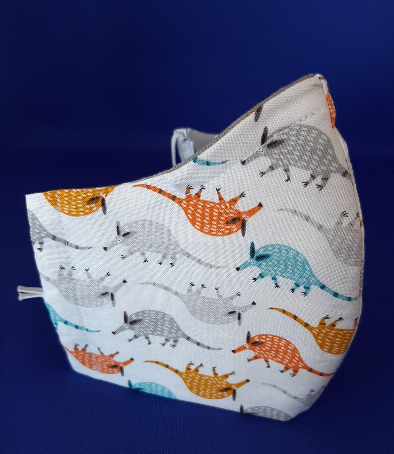 Armadillos Kids Cotton Face Mask Kids Armadillos Print Face | Etsy