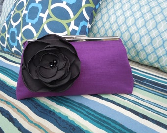 Plum Wedding Clutch, Plum Bridal Clutch, Plum Mother of the Bride Clutch, Plum Bridesmaids Clutch