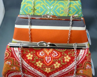 Orange, Red, Green Clutch for All Occasions