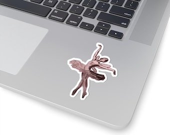 Fairy Ballet Dancer Sketch Kiss-Cut Stickers | Ballerina Illustration Sticker