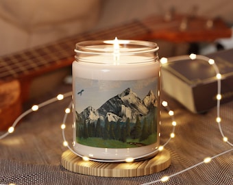 Mountain Landscape Candle | Scented Soy Candle 9oz | Distant Dragon