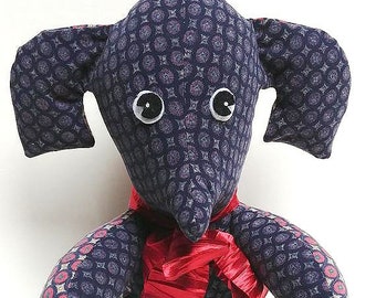 Memory Elephant/Stuffed animal/Custom made/From shirt/in memory of/loved one/mother/father