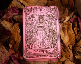 Lighter Tarot The Empress, Engraved Refillable Gift Lighter, Custom Option
