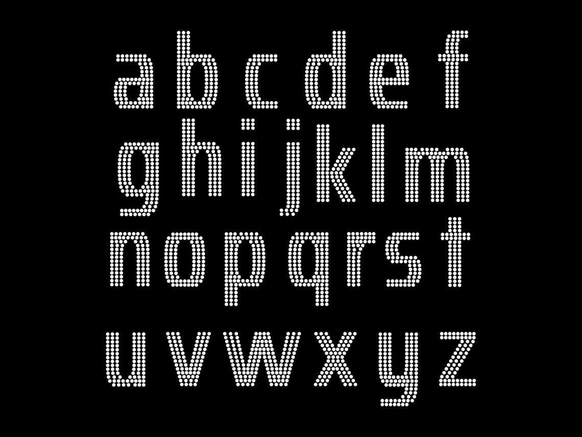 Letter R Rhyinetsones Rhinestone Template Alphabet SVG Bundle Uppercase Lowercase A–Z | SS10 ...