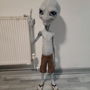 Figura coleccionable de Paul el Alien, hecha a mano, 120 cm. ¡NUEVA LLEGADA!