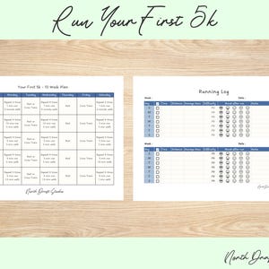 First 5k Beginner Running Plan for New Runner Running Log Beginner 5k Running Program 5k Training Plan for Beginners