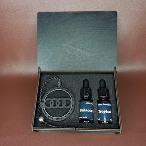 Handmade Car Air Freshener,Premium Scent for AUDI, Luxury Custom Diffuser| Wooden Auto Diffuser | Luxury Car Interior Decor | New driver