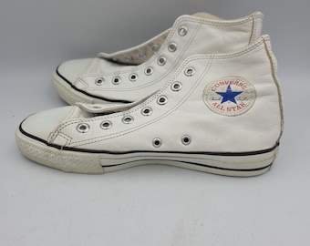 Vintage Converse Chuck Taylor All Star Lift High White/White Women Size 5.5