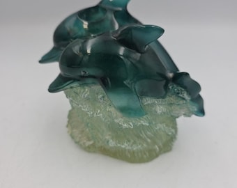 Soporte de plástico para cepillo de dientes con forma de delfín