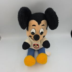 Vintage Mickey Mouse Plush Toy Stuffed Animal 16" Walt Disney Micky Mouse Club image 3