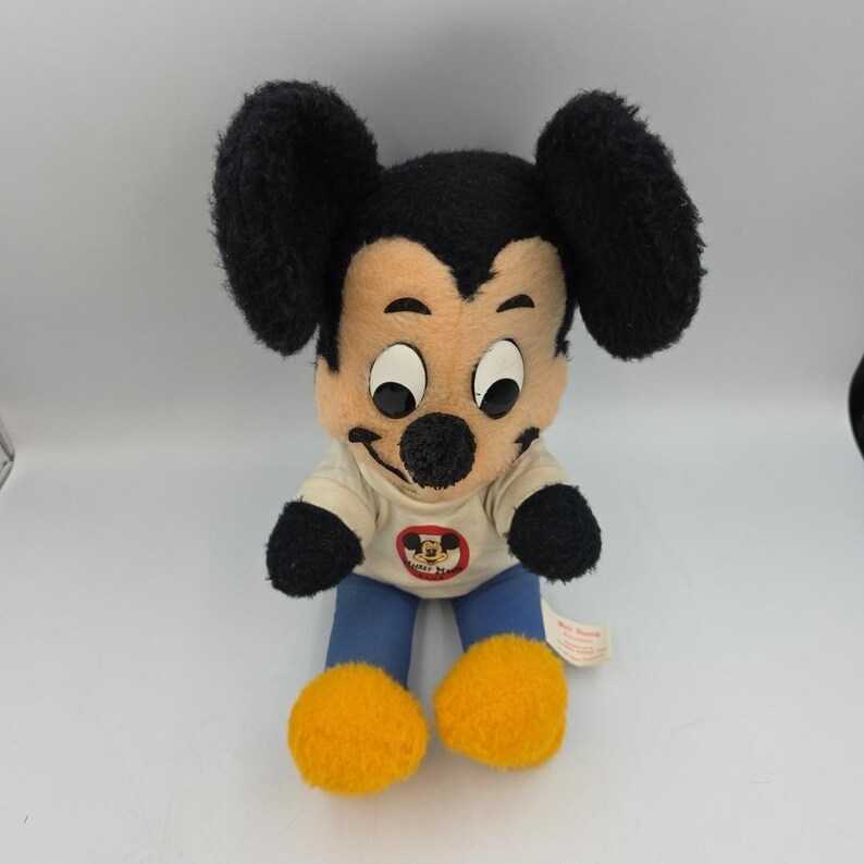 Vintage Mickey Mouse Plush Toy Stuffed Animal 16" Walt Disney Micky Mouse Club image 3