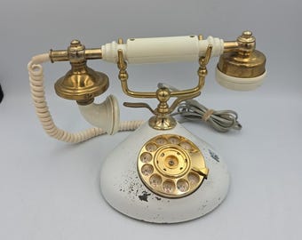 Vintage Rotary Style Telephone, Retro Dial Phone, Rotary Phone