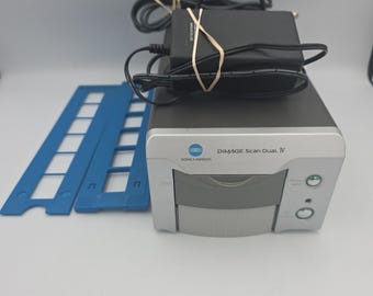 Konica Minolta Dimage Scan Dual IV Film Scanner AF-3200 Untested Parts Or Repair
