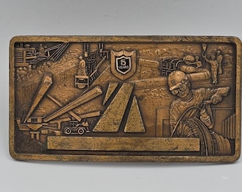 ベルトバックル 真鍮製 ロビンス賞 勤続5年