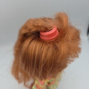 Vtg 1987 Dolly Surprise Doll Playskool Growing Hair Doll 10" Tall Red Hair image 2