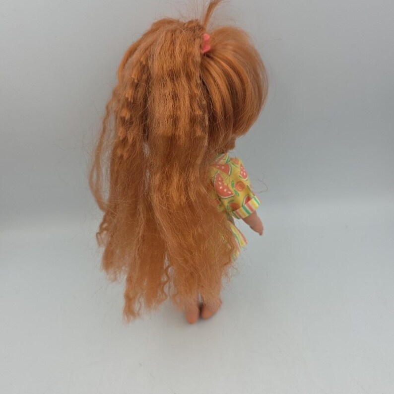 Vtg 1987 Dolly Surprise Doll Playskool Growing Hair Doll 10" Tall Red Hair image 3