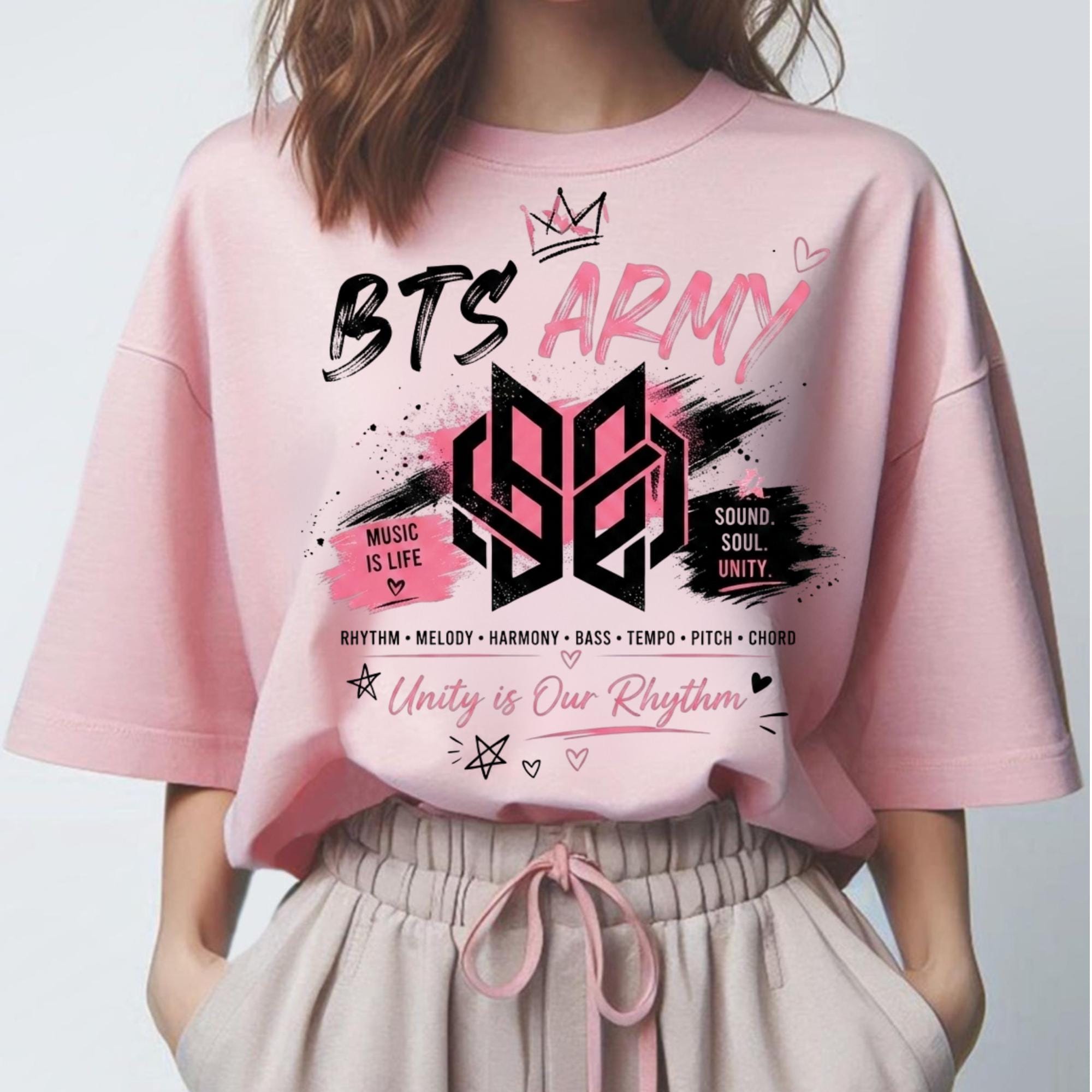Bts Rhinestone T Shirt - Etsy