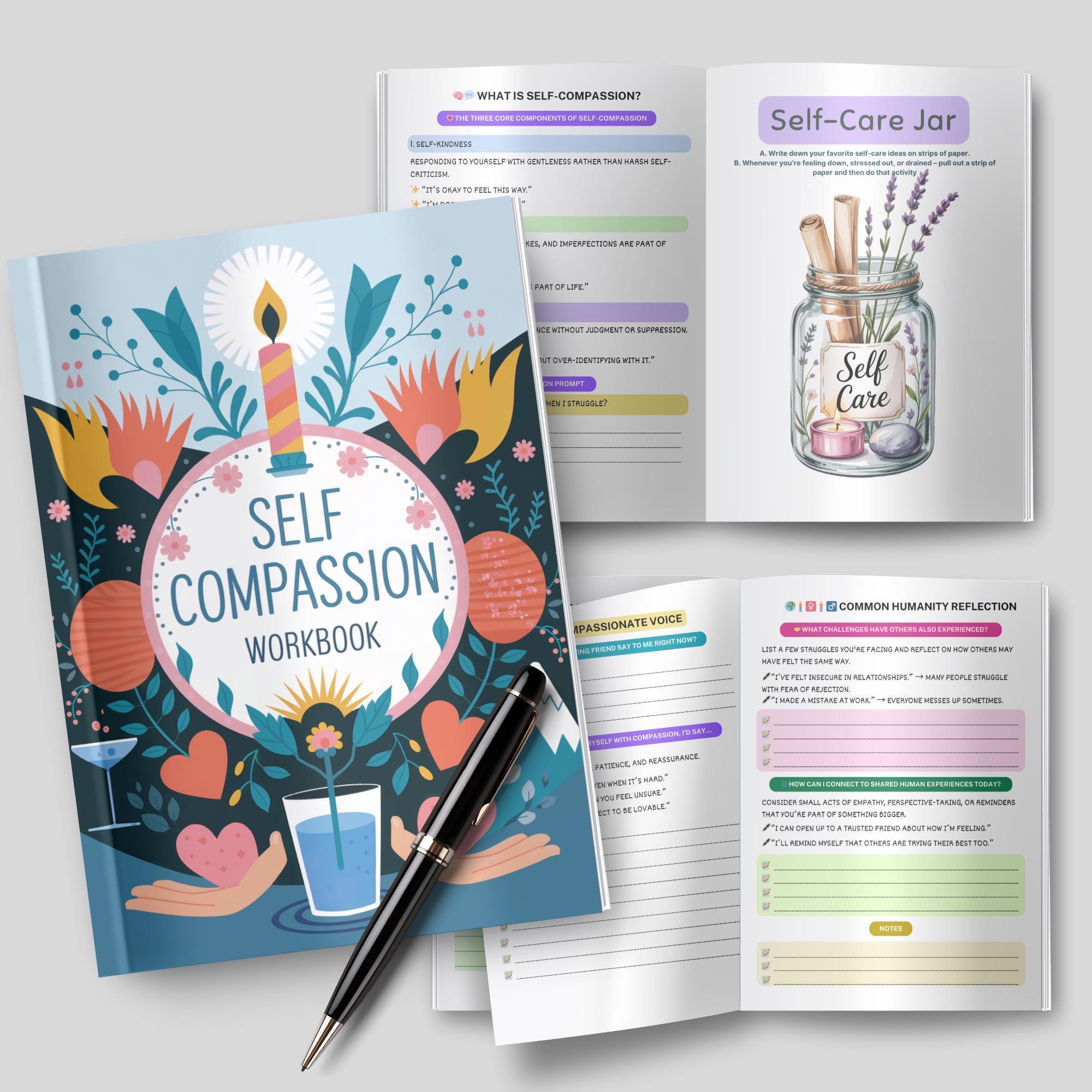 Self Compassion Workbook Printable | Healing Journal, Self Care PDF - Etsy