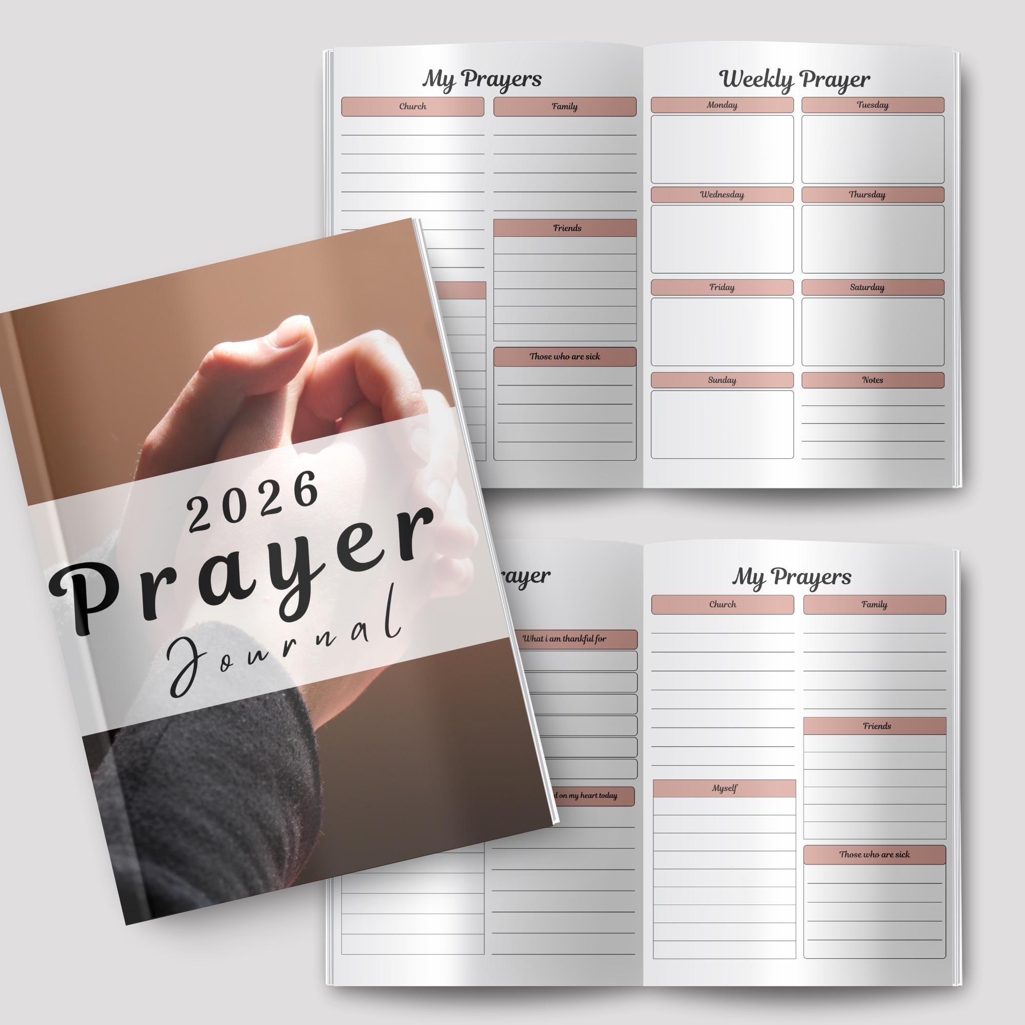 2026 Prayer Journal Printable | Christian Faith Planner (digital ...