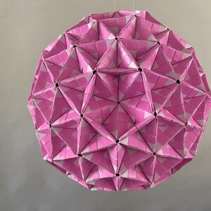 Draft mobiles Escher Hanging Fractal Origami Cubic Engineering Suspended Sculpture Complex Polyhedral Polyhedron Colorful Art Balls Spheres