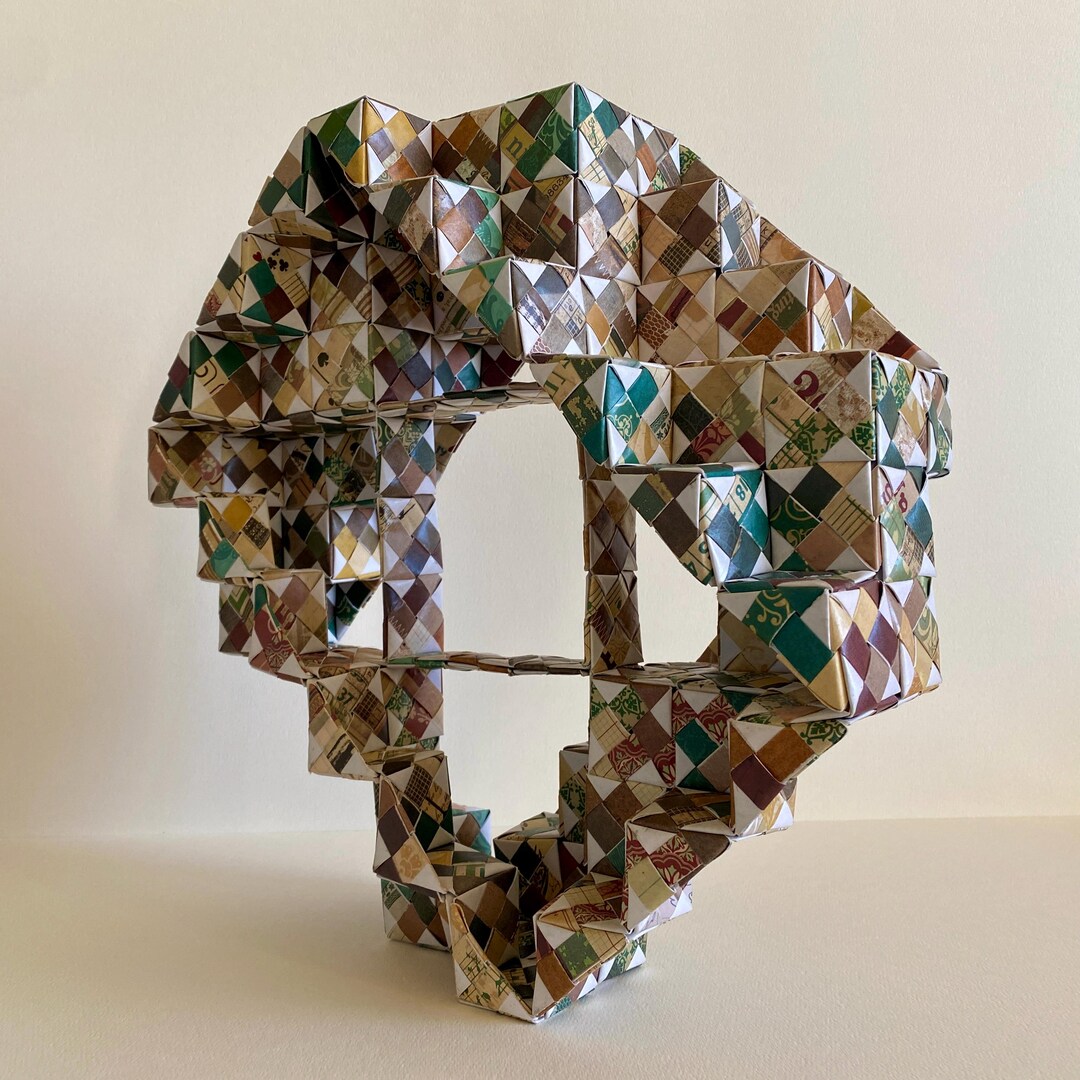 Origami Architecture Geometric Sculpture Original Design Base Fold ART ...