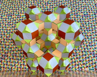 Polyhedral Expansion original origami ART OBJECTS SCULPTURE 16”x16”x16”