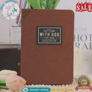 One Minute With God for Men – 365 Daily Devotions Leather Journal